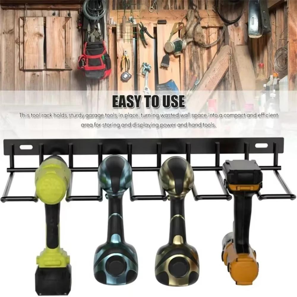 Blazespark Hand Power Tool Organizer Rack,ติดผนังHeavy Dutyลอยตู้เครื่องมือ,ทนทานสีดํา40ซม.เหล็กสว่านไฟฟ้าเครื่องมือชั้นวางบ้าน