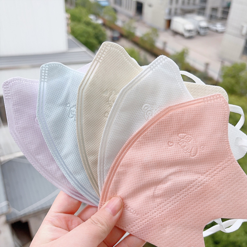 50ชิ้น3ง ผู้ใหญ่ มาการอง หน้ากากผสมสีผู้ใหญ่หน้ากากใบหน้าบรรจุภัณฑ์อิสระ
