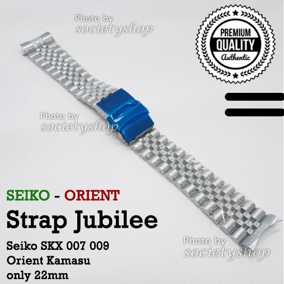 Jubilee STRAP Seiko Orient Kamasu 22mm SKX 007 009 นาฬิกาหอยนางรม สายสแตนเลส