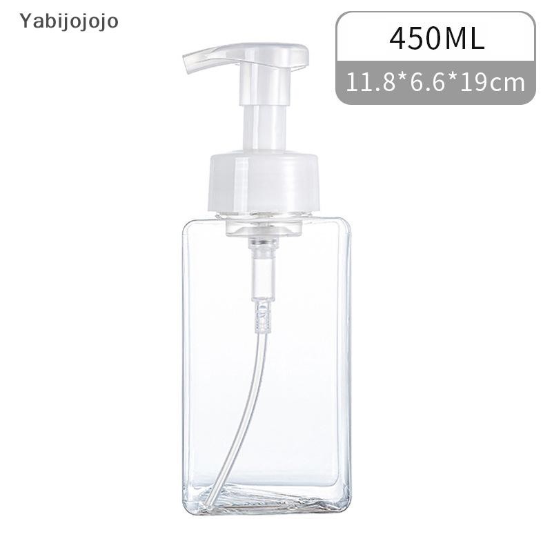 ยาบิโจโจโจ 250/450มล มูสทําความสะอาดผิวหน้าโฟมจ่ายขวดปั๊มพลาสติกมินิขวดเปล่ารีฟิลสําหรับการเดินทางทําความสะอาดเครื่องสําอางใ