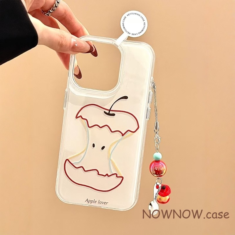 สําหรับiphone 15 14 13 12 11 Pro MAX X XR XS MAX 7 8 Plusน่ารักAppleคู่หลายสีสร้อยข้อมือเคสโทรศัพท์ปกอ่อน