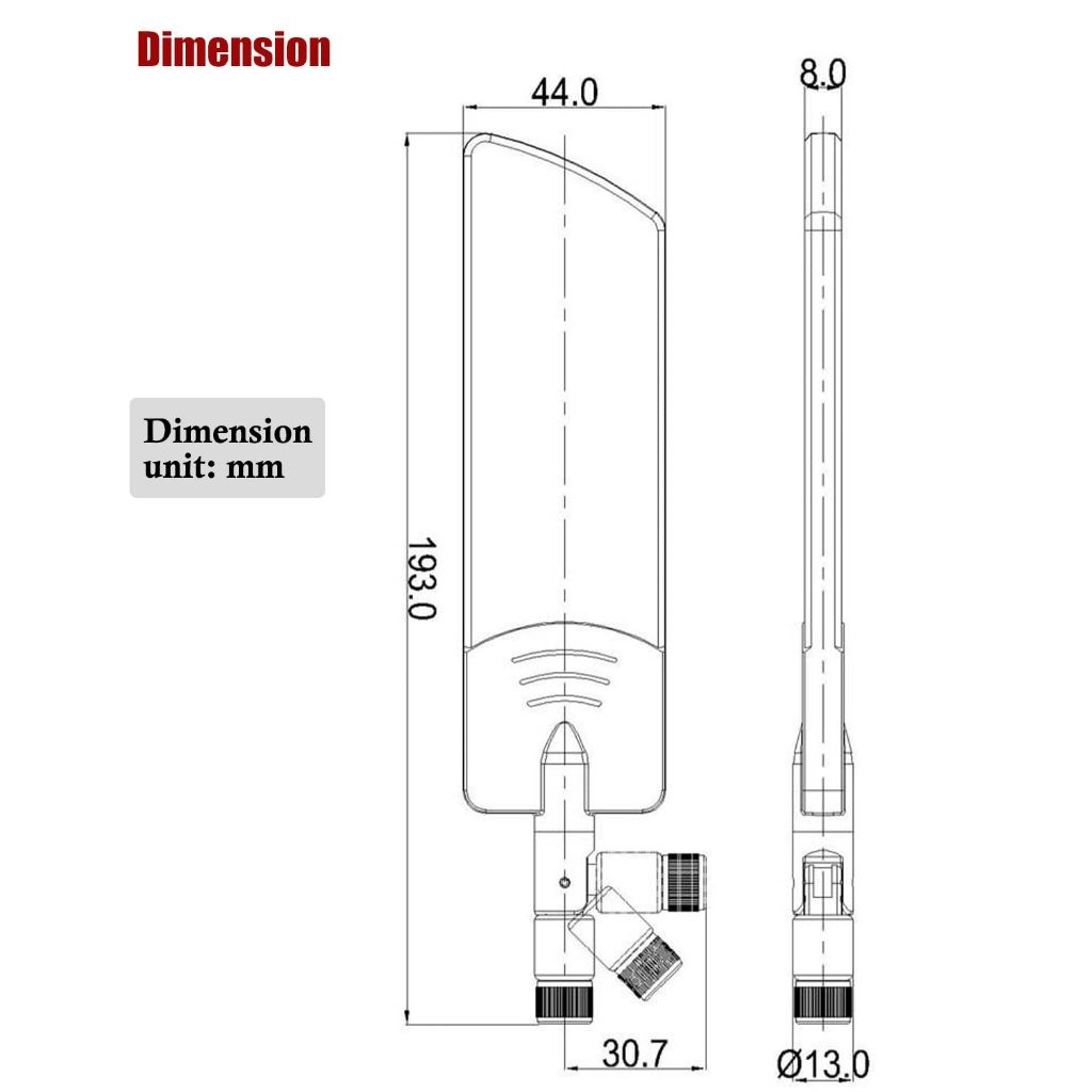 เสาอากาศเราเตอร์ไร้สาย เครื่องรับและขยายสัญญาณ เสาอากาศเราเตอร์ไร้สาย 5G WIFI