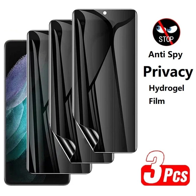 HMD Vibe 3 ชิ้น HD Anti Spy ความเป็นส่วนตัว Hydrogel ฟิล์มสําหรับ HMD Vibe Skyline Ridge Pulse Pro P
