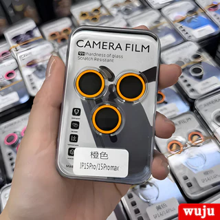 Wuju Full Cover luminous Camera Lens Protector สําหรับ iPhone 17 16 15 14 13 12 11 Pro Max Plus Air ตัวป้องกันเลนส์กล้อง