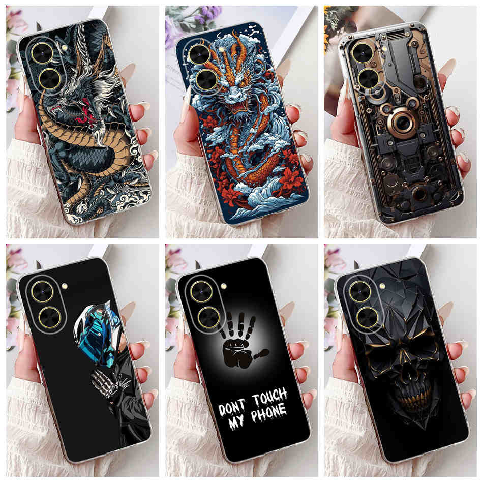สําหรับ POCO C71 2025 Cool Dragon รูปแบบเคสโทรศัพท์ PocoC71 C 71 4G ซิลิโคน TPU Soft Case