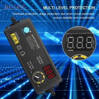 3-36v 60W Power Adapter ปรับแรงดันไฟฟ้าได้พร้อมหน้าจอแสดงผล US Plug [Je-th]