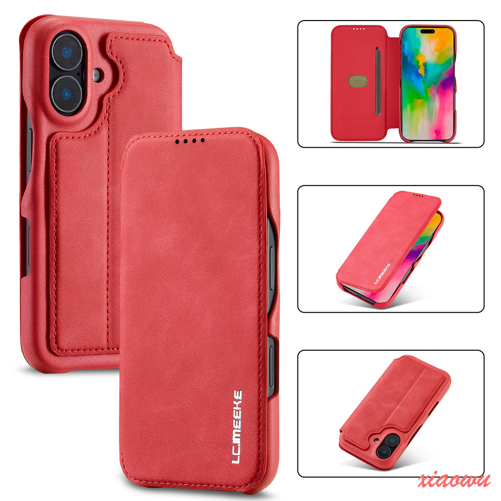 หรูหรา MAGNETIG กรณีบางเฉียบสําหรับ iPhone 11 12 PRO MAX 13 PRO MAX 12 13 MINI 6 6S 7 8 PLUS SE X XR XS MAX PU หนังพลิกกระเป๋าสตางค์ช่องใส่การ์ดกันกระแทกป้องกันปลอก
