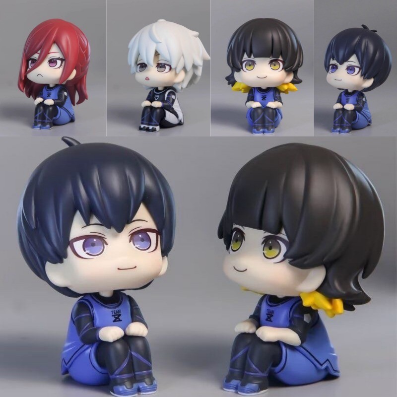 10 ซม.สีฟ้าล็อคตัวเลขการกระทํา Isagi Yoichi Bachira Meguru อะนิเมะรูป Q รุ่น Figurine PVC สะสมของเล่นเด็กแฟนของขวัญ