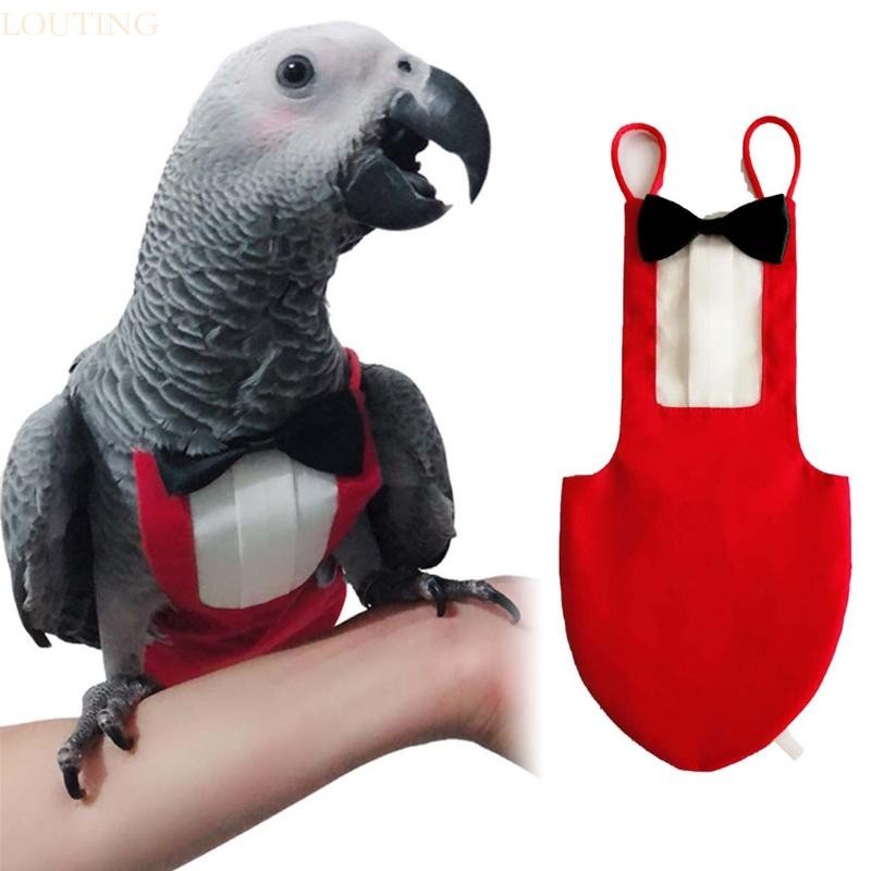 Louting Bird ผ้าอ้อมชุดเที่ยวบินป้องกันนกแก้ว Nappies พร้อมชั้นด้านในกันน้ํา