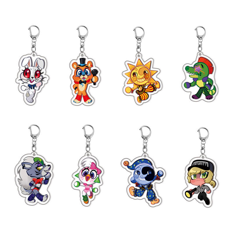 [Interlayer] Sundrop FNAF Safety Broken Hole Final BOSS เกม Clown Sun พวงกุญแจ