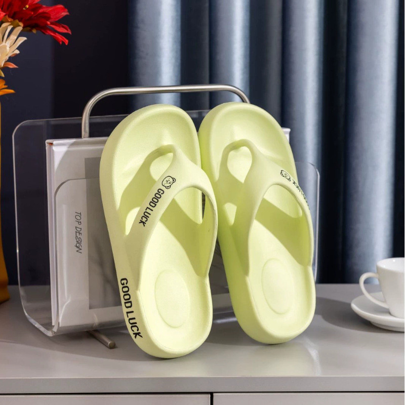 สุภาพสตรี Flip-Flops หญิงรองเท้าแตะ EVA Anti-Slip หนา Soled Flip-Flops แฟชั่น Soft-Soled
