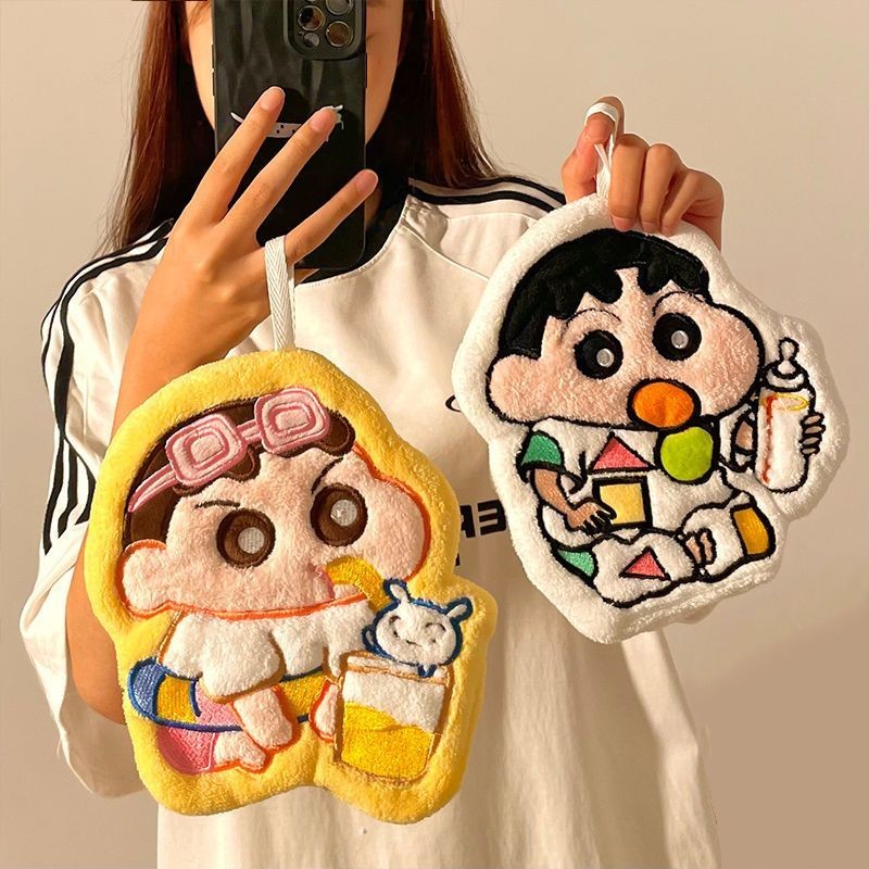 【พร้อมส่ง】ชินจัง ผ้าเช็ดตัว Crayon Shin-chan towel ผ้าเช็ดตัว ผ้าเช็ดตัวซับน้ำพิมพ์ลายการ์ตูน