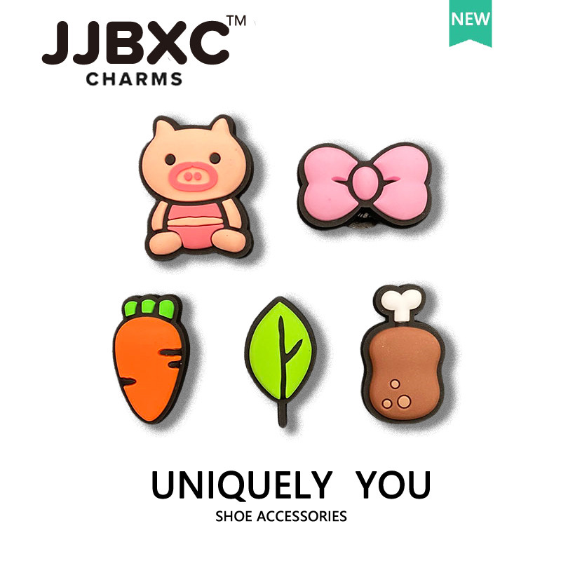 JJBXC charm จิบบิท ลูกหมูสีชมพู ตัวเสริมรองเท้าน่ารัก จิ๊บบิท charm