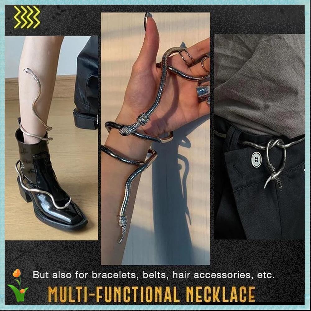 ESPOIR สร้อยคองู Punk Bendable 90CM Snakelike Bracelet
