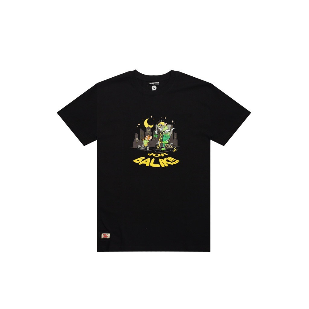 Men Tom And Jerry HRY Regular Fit Round Neck Short Sleeve Tee S-5XL เสื้อยืดคอตตอน