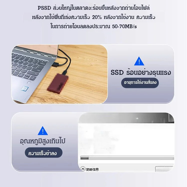 ✨พร้อมส่ง✨【ต้องมีที่บ้าน】1TB/2TB/6TB/4TB/64TB  SSD  แบบพกพาความเร็วสูง กันน้ำ ฮาร์ดไดรฟ์มือถือแข็งความเร็วสูง เข้ากันได้กับอุปกรณ์หลายเครื่อง