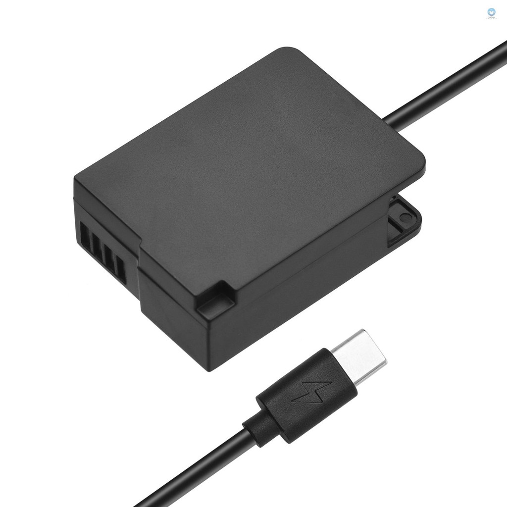 Andoer DMW-DCC8 Dummy แบตเตอรี่ USB-C Coupler อะแดปเตอร์ BLC12 Dummy แบตเตอรี่ Coupler USB Type-C ฤด
