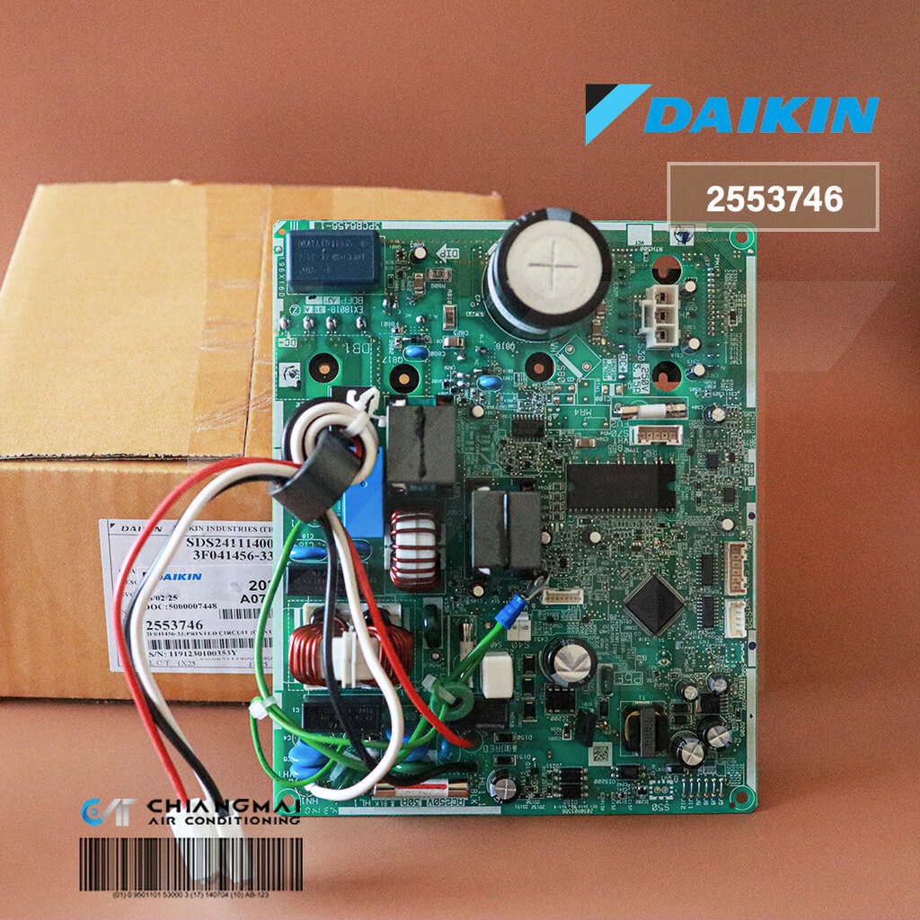 2553746 แผงวงจรแอร์ Daikin แผงบอร์ดแอร์ไดกิ้น แผงบอร์ดคอยล์ร้อน รุ่น RKF18XV2S, RKQ18XV2S, RKQ18YV2S