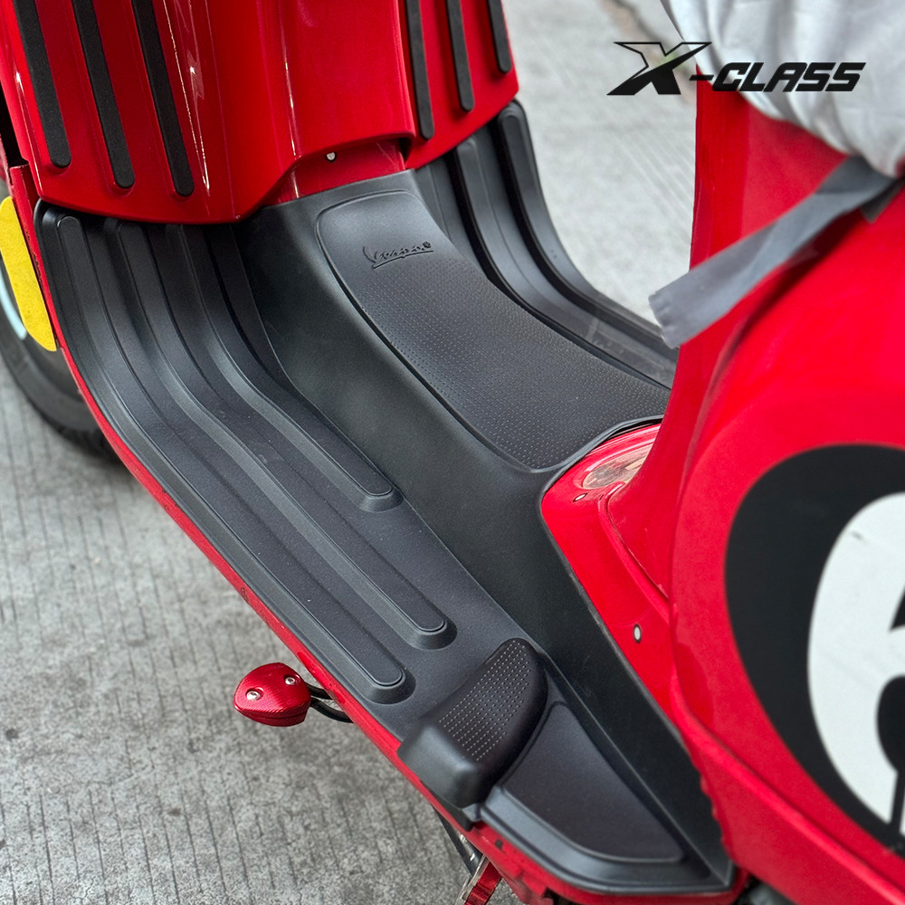 สําหรับ Vespa S125 LX125 2013-2016 พรมปูพื้นอุปกรณ์เสริมรถจักรยานยนต์ยาง Matting Footboard ยาง Mat