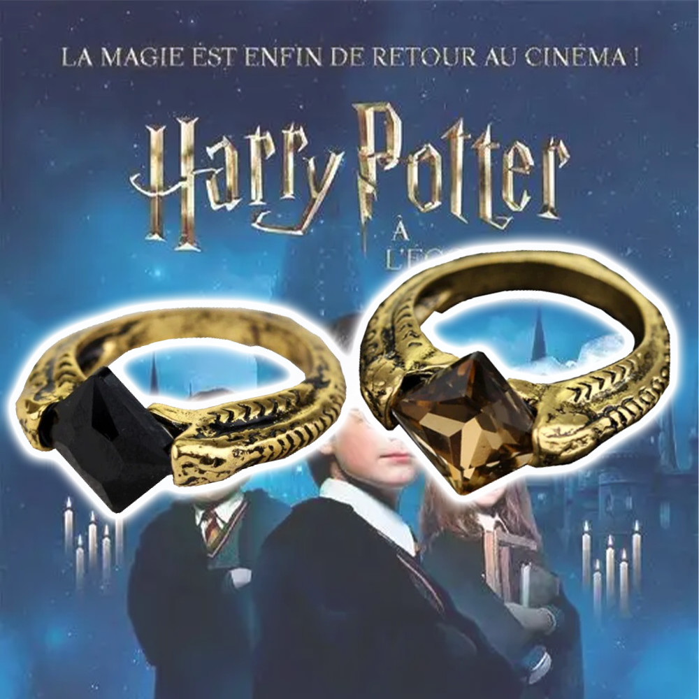 แหวนฮาโลวีนสไตล์ vintage จากเรื่อง Harry Potter เหมาะสำหรับทั้งผู้ชายและผู้หญิง เป็นอุปกรณ์คอสเพลย์และของขวัญที่ดี!