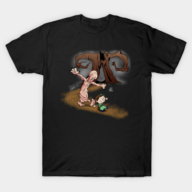 เสื้อยืด Vintage Pale Man and Ofelia T-Shirt แท้ Cotton 100% y2k วินเทจ ไม่ย้วย สวยๆ การ์ตูน