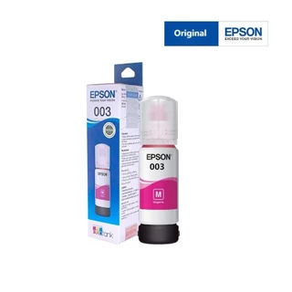 (มีกล่องอยู่)หมึกอิงค์เจ็ทแท้ EPSON 003 มีกล่อง (BK/M/Y/C) 65ml.