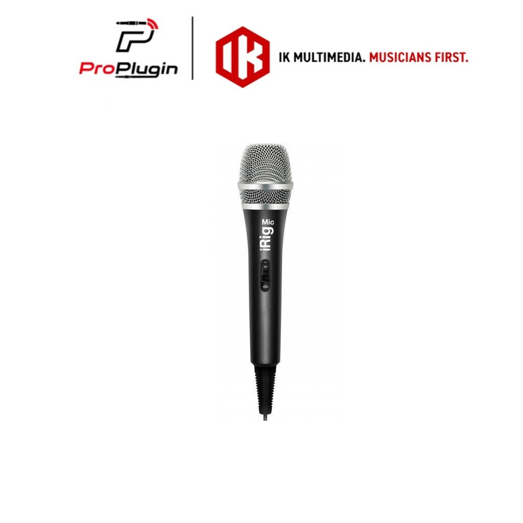 IK Multimedia iRig Mic Microphone ไมโครโฟนคอนเดนเซอร์คุณภาพสูง ใช้งานได้กับ iOS (ProPlugin)