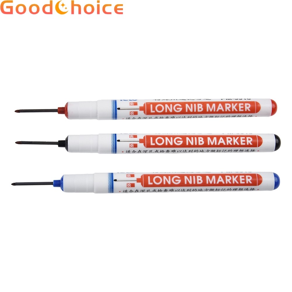 GoodMulti-purpose Long Head Markers Deep Hole Marker Pen สําหรับห้องน้ํางานไม้