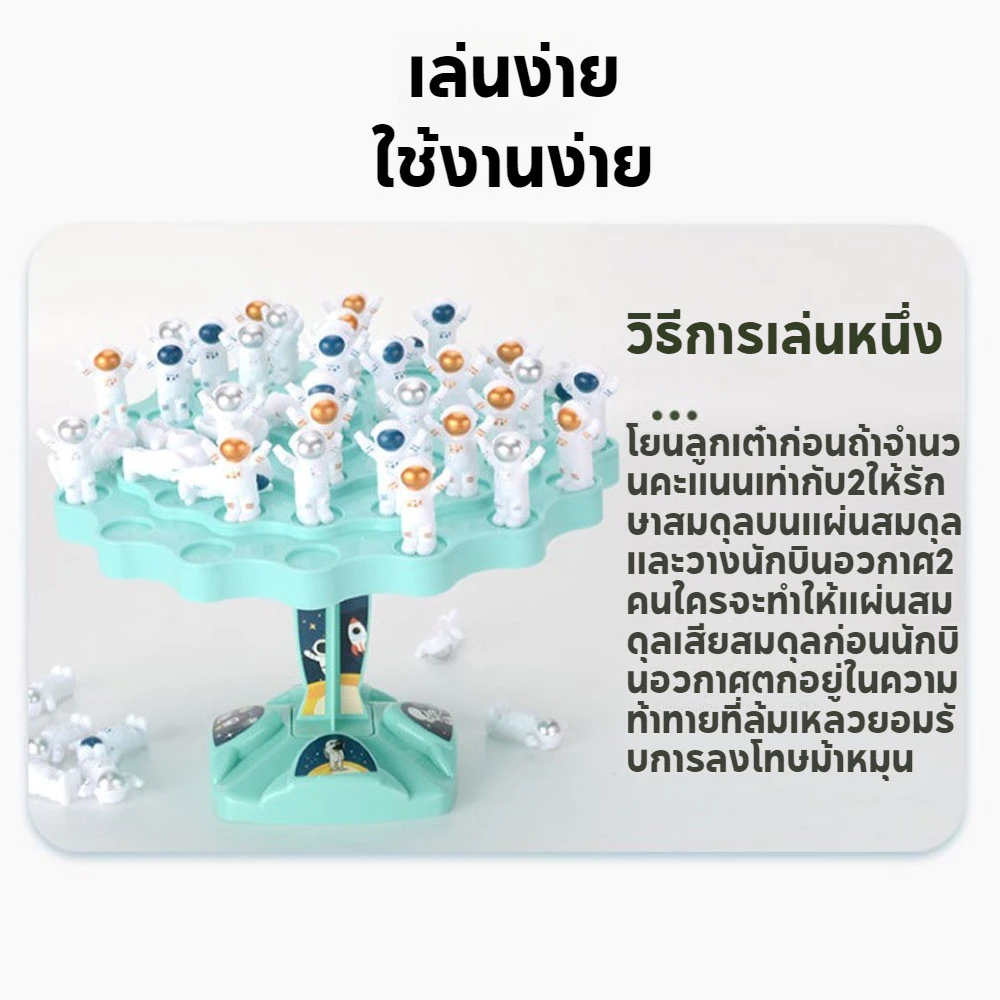 บอร์ดเกมสมดุลต้นไม้นักบินอวกาศ ของเล่นเสริมพัฒนาการ thumbnail 6