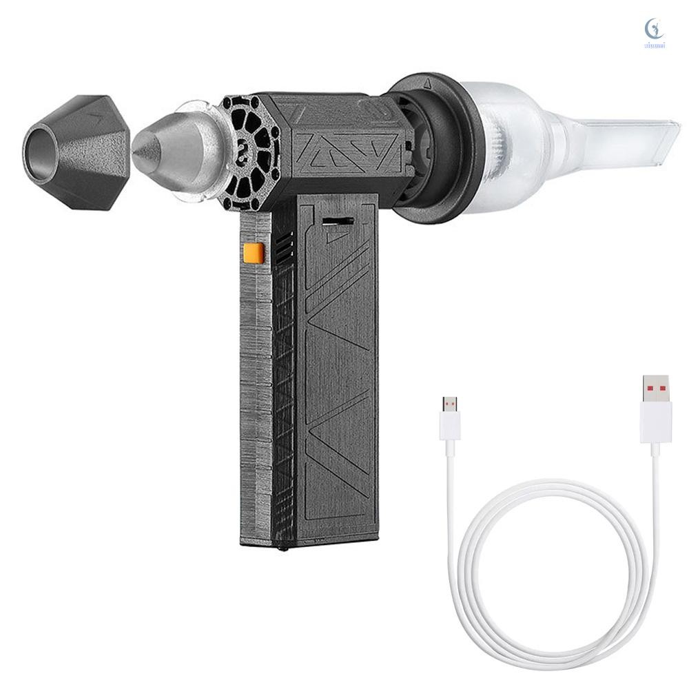 Mini Turbo Jet Fan 52m/s Turbo Violent Fan 130000 รอบต่อนาที เครื่องเป่าลมทรงพลังแบบชาร์จไฟได้
