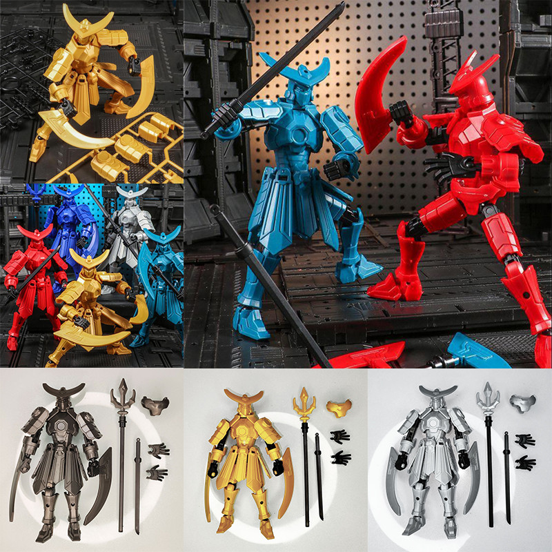 ใหม่ MoZi หุ่นยนต์ Action Figure Lucky 13 3D การพิมพ์ Dummy 13 Action Figure ประกอบของเล่น movable joints ของเล่นเด็ก