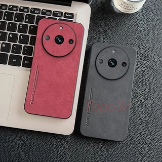 เคส Realme 11 Pro Plus 5G เคสโทรศัพท์หนังธุรกิจสีทึบ YBP