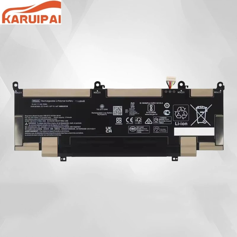 ✿15.4โวลต์60.76wh ใหม่ rr04xl แล็ปท็อปแบตเตอรี่สำหรับ HP spectre x360 13-aw0005tu TPN-Q225 aw0054na