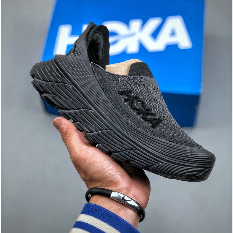 Hoka Restore TC รองเท้าวิ่งพื้นหนาสำหรับผู้ชายและผู้หญิงรองเท้ากีฬาดูดซับแรงกระแทกแบบมืออาชีพ1MER