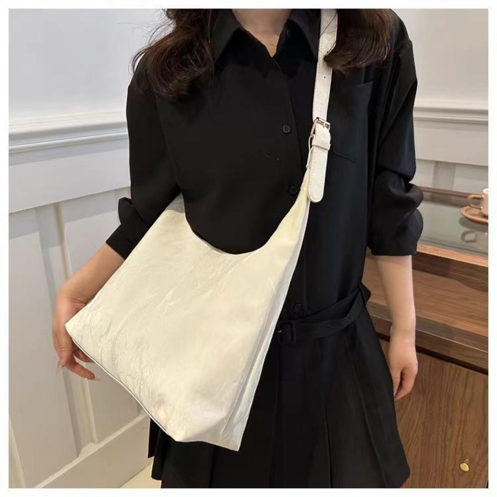 【พร้อมส่ง】miss bag fashion1 กระเป๋าสะพายข้าง กระเป๋าถือ สะพายไหล่ กระเป๋าหนัง แฟชั่นสไตล์เกาหลี