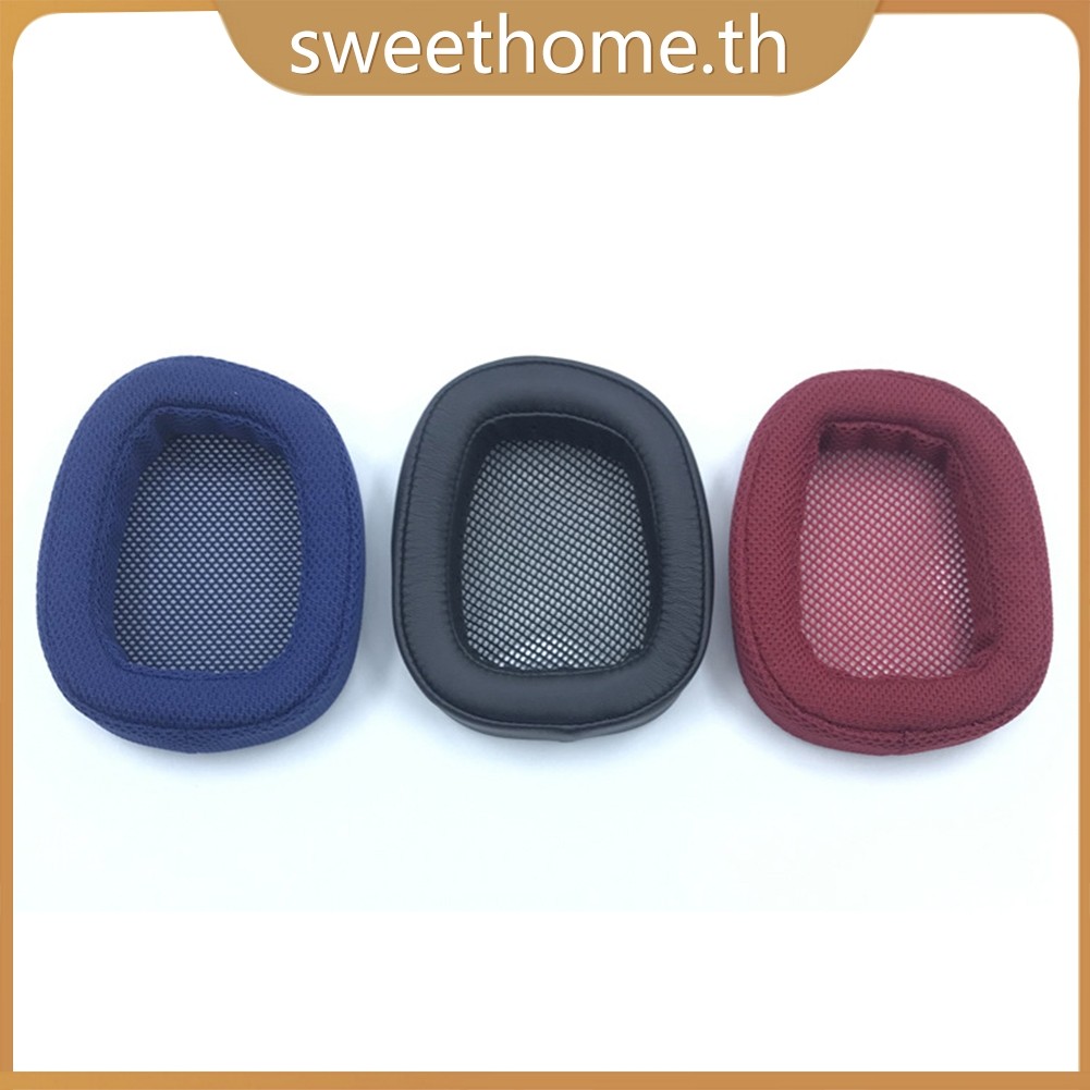 <SWHOME> 2xreplacement EarPads Cushion สําหรับ Logitech G433 G233 G-pro G533 G231 หูฟัง <OCTOBER>