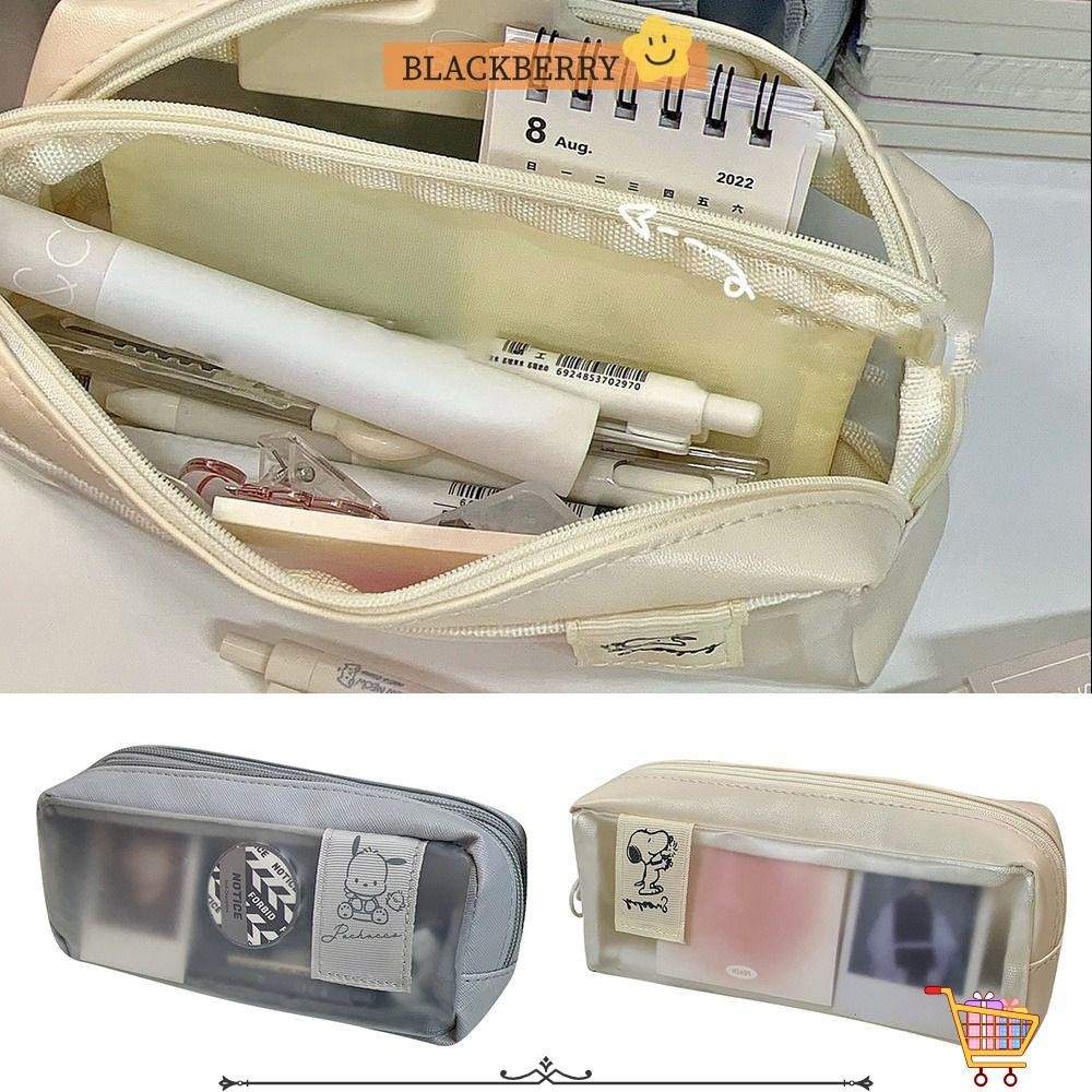 Blackberry Pencil Puppy Pacha Dog Transparent Frosting กระเป๋าเครื่องเขียนกระเป๋าปากกา