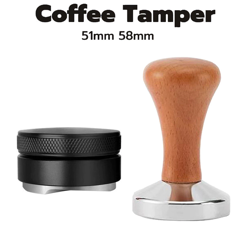 พร้อมส่ง เครื่องมือกดกาแฟ เครื่องอัดกาแฟ เเทมเปอร์มาการอง เเทมเปอร์ ที่กดกาแฟ 51/58mm Tamper/Macaron Espresso Tamper