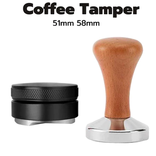 พร้อมส่ง เครื่องมือกดกาแฟ เครื่องอัดกาแฟ เเทมเปอร์มาการอง เเทมเปอร์ ที่กดกาแฟ 51/58mm Tamper/Macaron Espresso Tamper