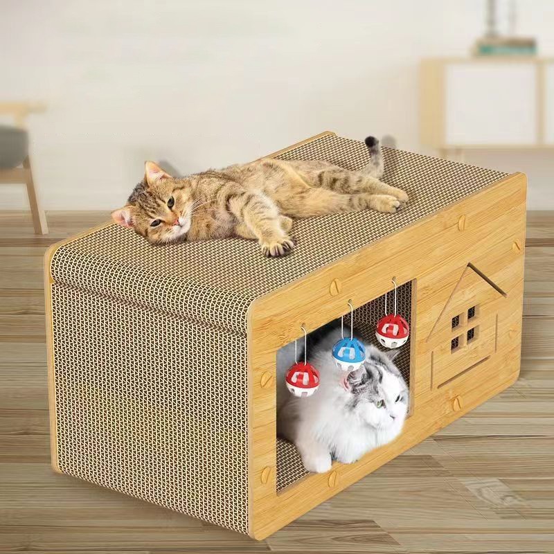Ainakids บ้านแมว ที่ฝนเล็บแมว บ้านลับเล็บ บ้านแมวขนาดใหญ่ C-MB/C-ZB