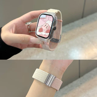2 in 1 Case + Strap สําหรับ Redmi Watch 5 Active สมาร์ทวอท์ชไนลอนถักสายรัดข้อมือแบบปรับได้ Redmi Watch 5 Lite สายนาฬิกาเข็มขัดอุปกรณ์เสริม