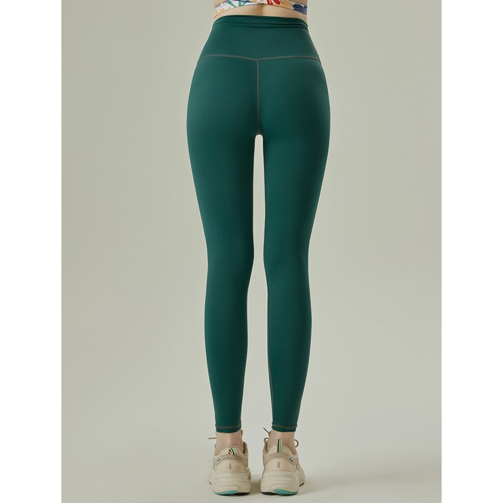 กางเกงโยคะเอวสูงยกก้นความรู้สึกเปลือยไม่มีรอยต่อแห้งเร็วแน่นวิ่งกางเกงออกกําลังกายกีฬาโยคะเสื้อผ้า