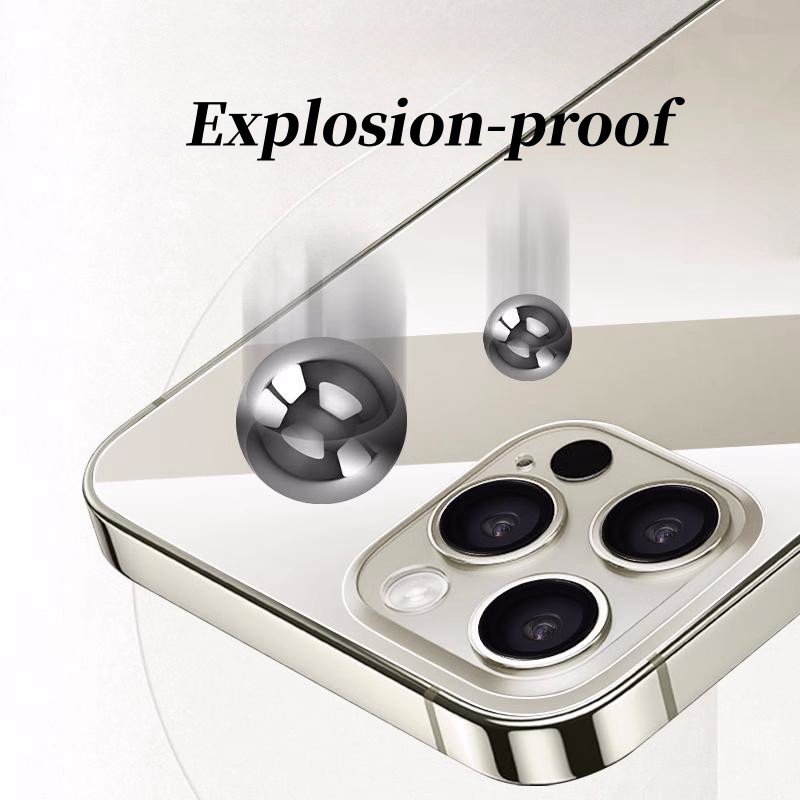 ฟิล์มด้านหลังสําหรับ iPhone 17 Pro/16/15/14/13/12/11Pro Max กระจกนิรภัยสําหรับ iPhone 16 17 pro max ฟิล์ม - รูปที่ 3