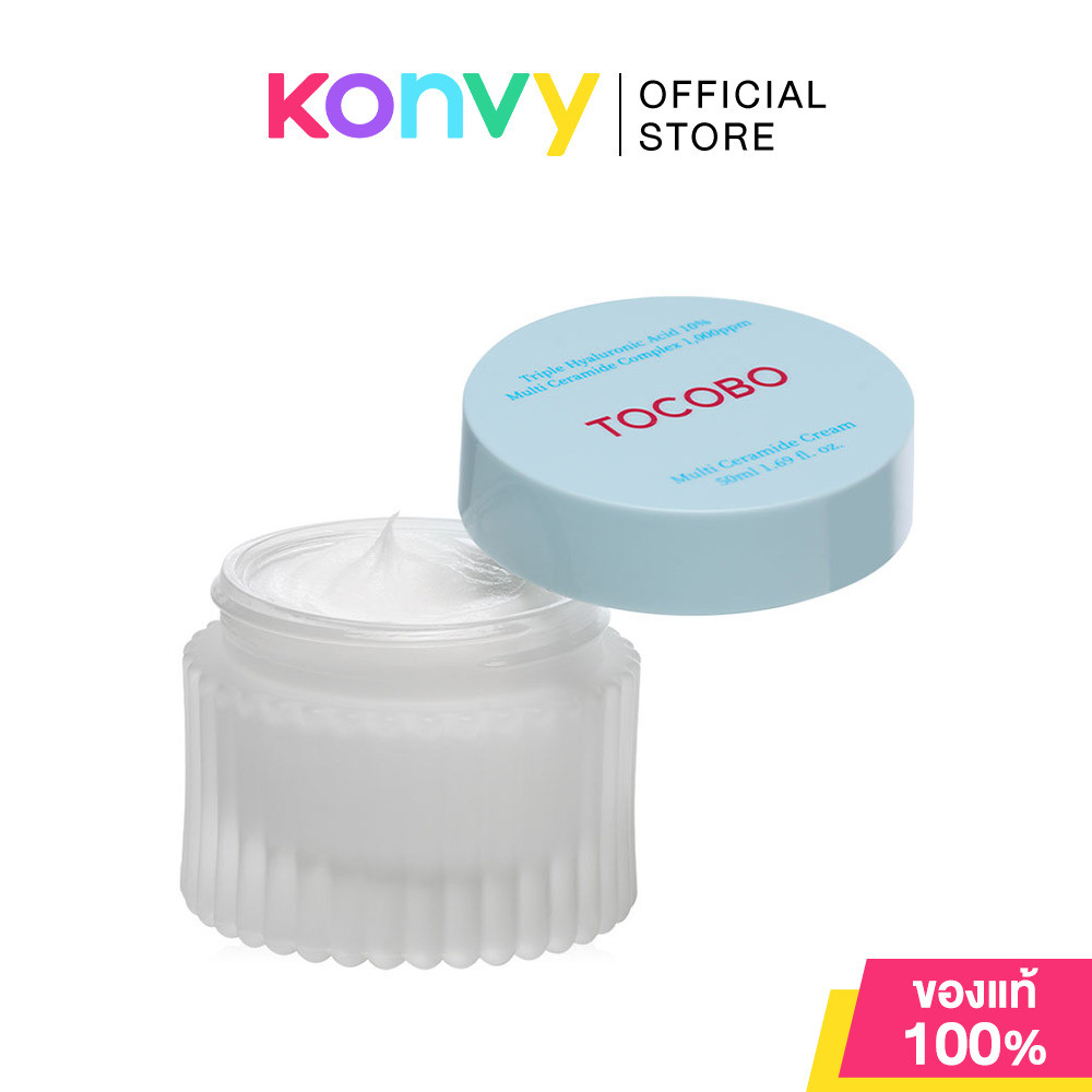 TOCOBO Multi Ceramide Cream 50ml โทโคโบ ครีมให้ความชุ่มชื้น สำหรับผิวแพ้ง่าย.