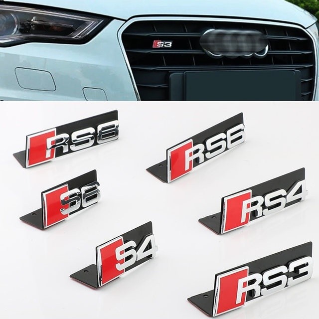 Audi RS China Standard S3-S6 Q3A6L ดัดแปลงโลโก้รถโลหะ
