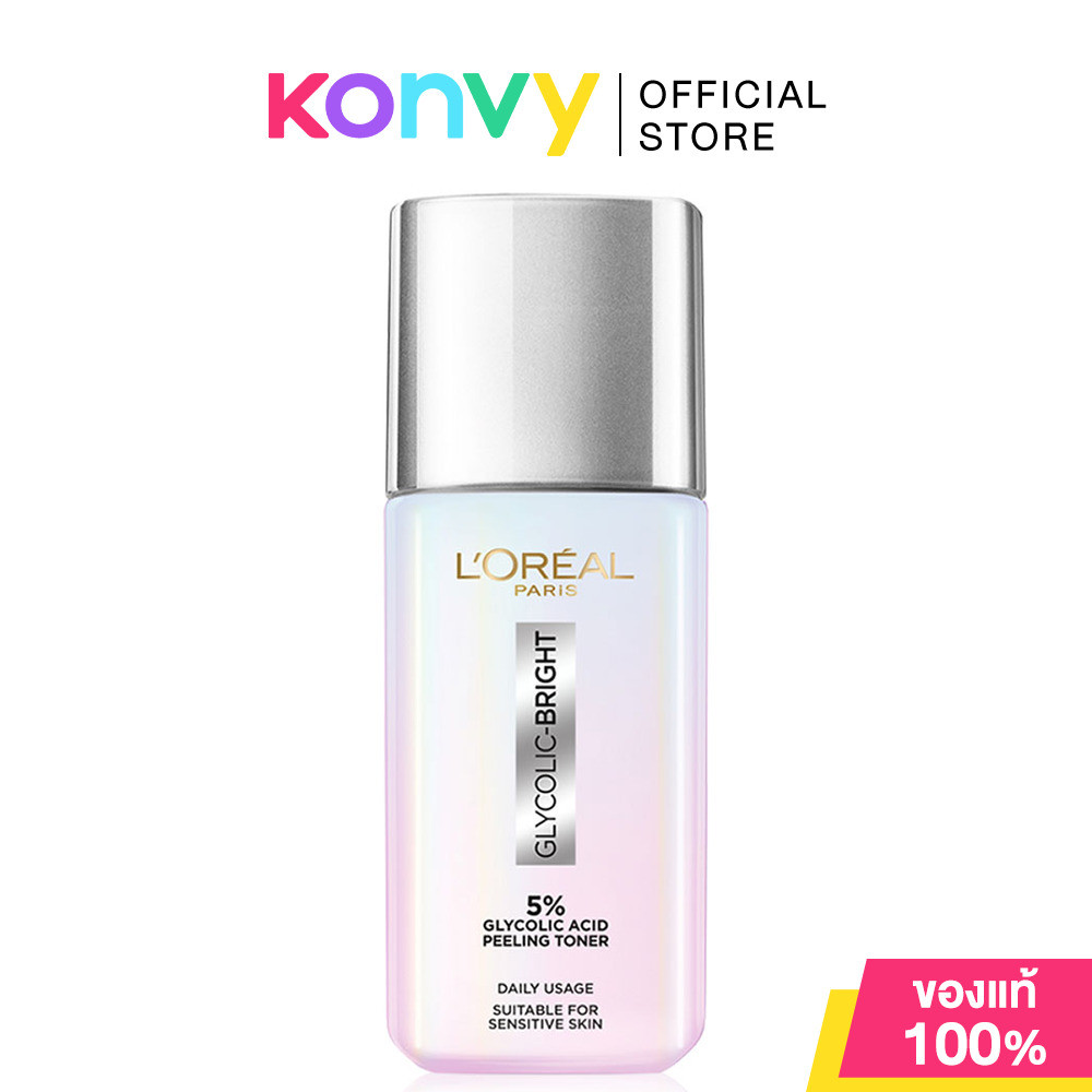 Loreal Paris Glycolic-Bright Glowing Peeling Toner 65ml ลอรีอัล ปารีส ไกลโคลิค-ไบรท์ โกลว์อิ้ง พีลลิ่ง โทนเนอร์.