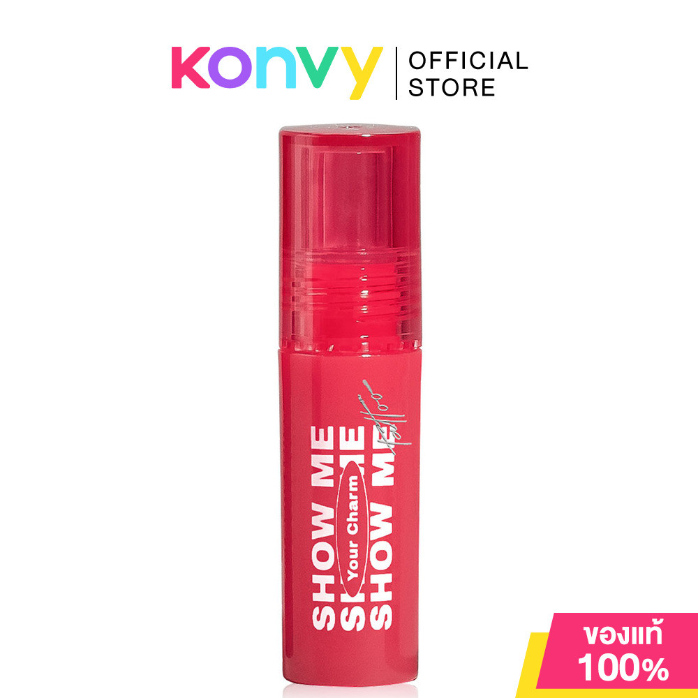 ไม่ติดมาสก์! Charmiss Show Me Your Charm Tattoo Matte Tint 2.2g #02 Naughty Pink ลิปทินท์เนื้อน้ำปาดเดียวจบ!.