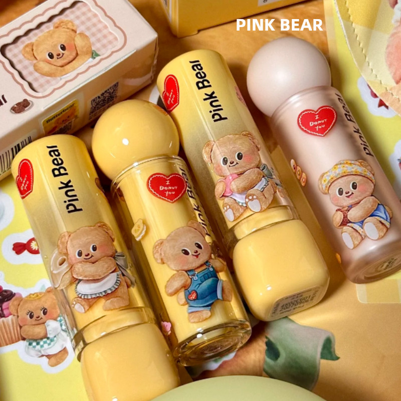 PINK BEAR เคลือบริมฝีปากติดทนนานและให้ความชุ่มชื้นและไม่หลุดลอกง่าย