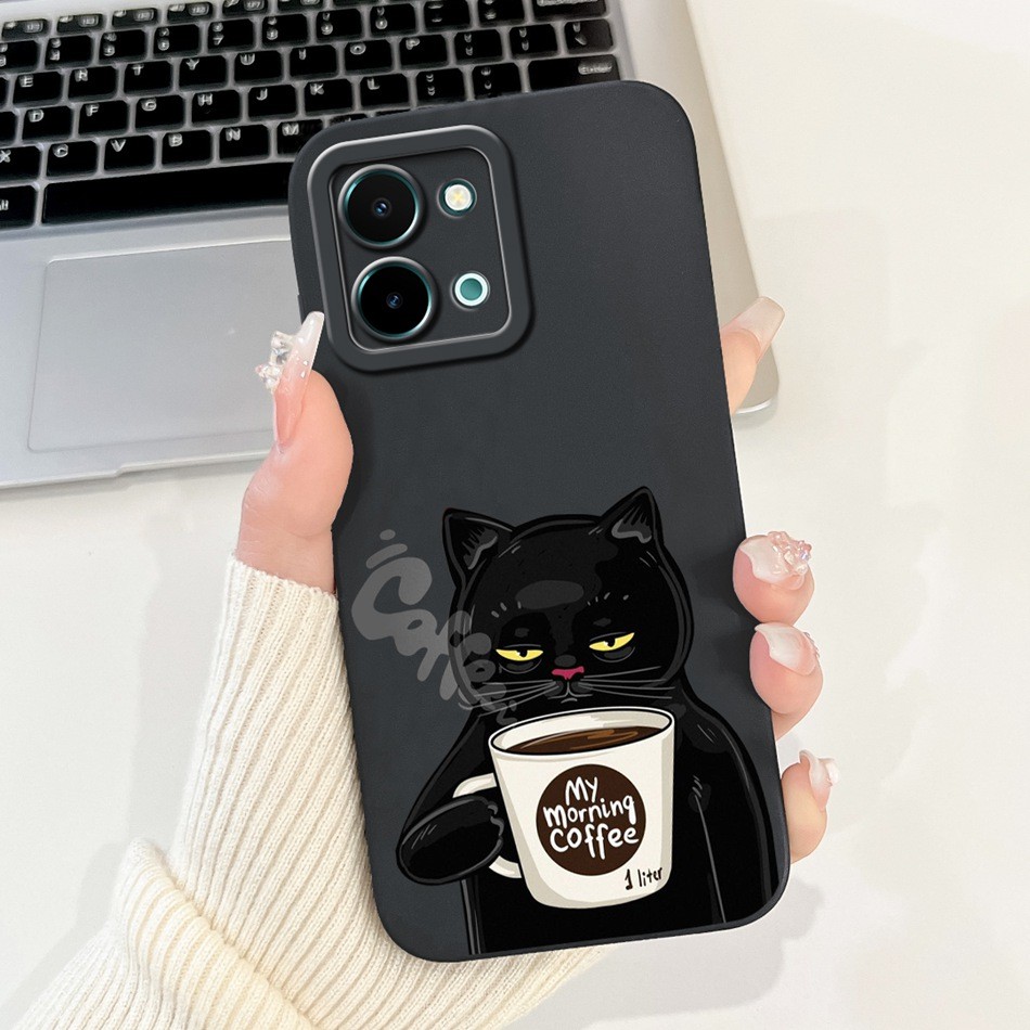 Vivo Y28 4G น่ารักนักบินอวกาศแมวไดโนเสาร์การ์ตูนซิลิโคนอ่อนนุ่ม Jelly Case Vivo Y28 4G V2352 เลนส์ป้องกันเคสโทรศัพท์ - รูปที่ 5