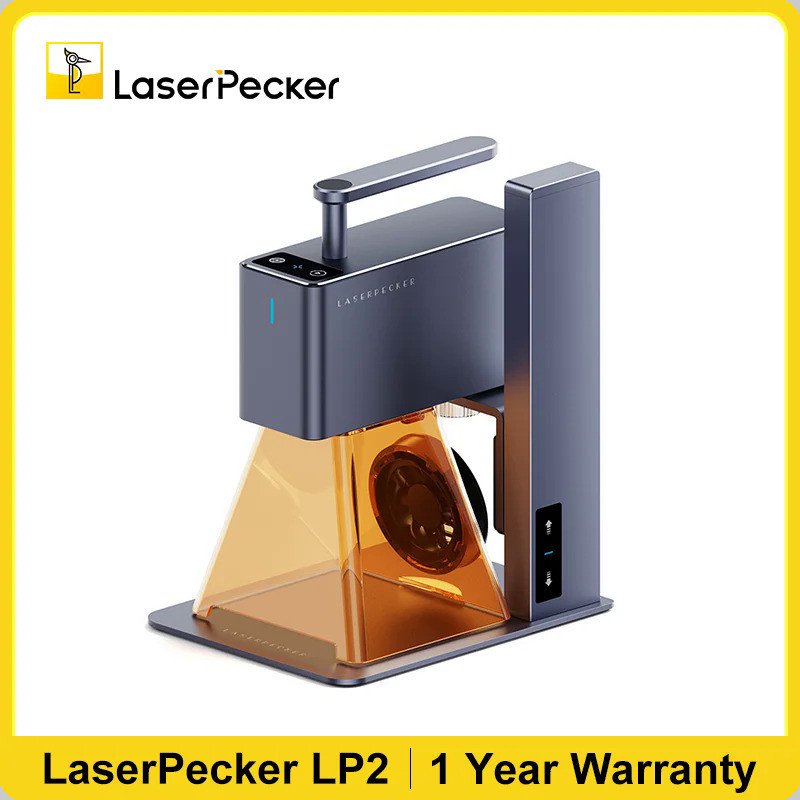 LASERPECKER Handheld Laser Engraver Portable Powerful Laser Engraving Cutting Machine With 5W Blueto